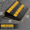 Pyle PyleCar Vehicle Curbside Driveway Ramp - 2PC Heavy Duty Rubber, For Loading Dock, Truck Mobility PCRBDR44 - alternate 4